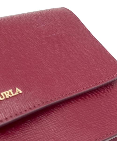 FURLA（フルラ）FURLA (フルラ) ショルダーウォレットバッグ レッドの古着・服飾アイテム