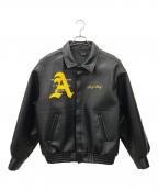 A FEW GOOD KIDSアフューグッドキッズ）の古着「スタジャン」｜ブラック×イエロー