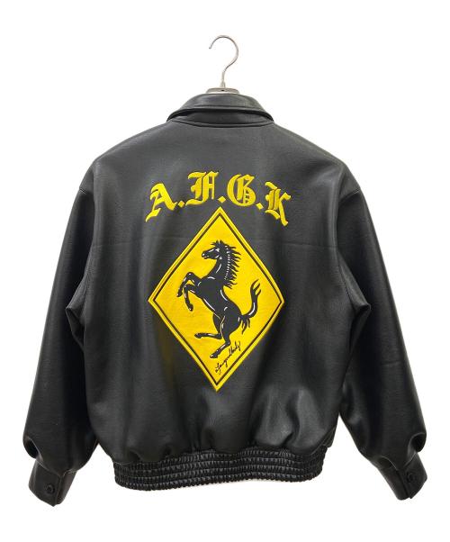 A FEW GOOD KIDS（アフューグッドキッズ）A FEW GOOD KIDS (アフューグッドキッズ) スタジャン ブラック×イエロー サイズ:Sの古着・服飾アイテム