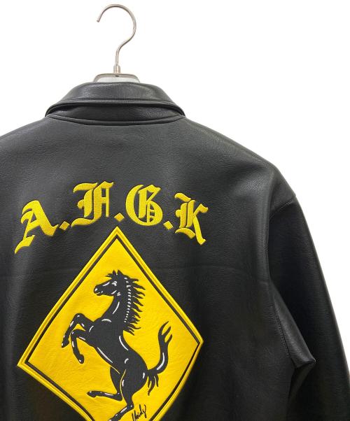 A FEW GOOD KIDS（アフューグッドキッズ）A FEW GOOD KIDS (アフューグッドキッズ) スタジャン ブラック×イエロー サイズ:Sの古着・服飾アイテム