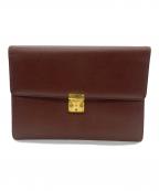 Yves Saint Laurentイヴサンローラン）の古着「クラッチバッグ」｜ブラウン