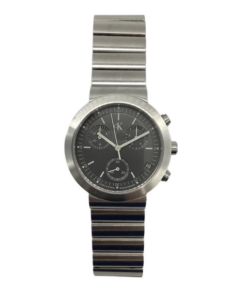 Calvin Klein（カルバンクライン）Calvin Klein (カルバンクライン) クロノグラフ ブラックの古着・服飾アイテム