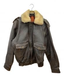 ノーブランド（ノーブランド）の古着「フライトジャケット」｜ブラウン