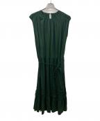 EZUMIエズミ）の古着「ノースリーブワンピース」｜グリーン