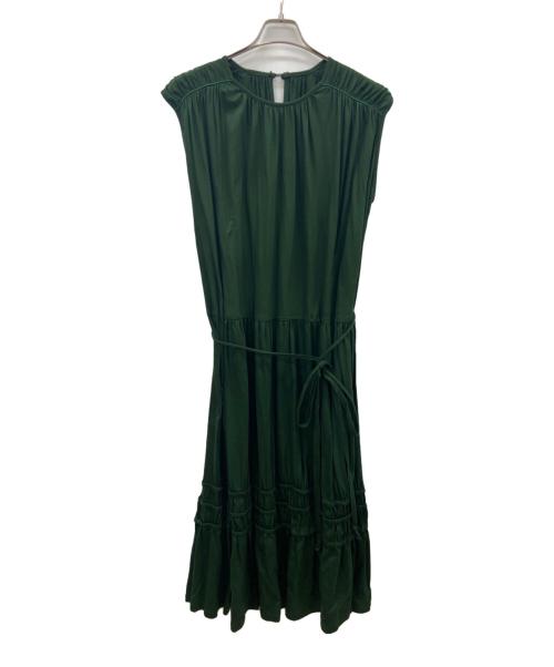 EZUMI（エズミ）EZUMI (エズミ) ノースリーブワンピース グリーン サイズ:Sの古着・服飾アイテム