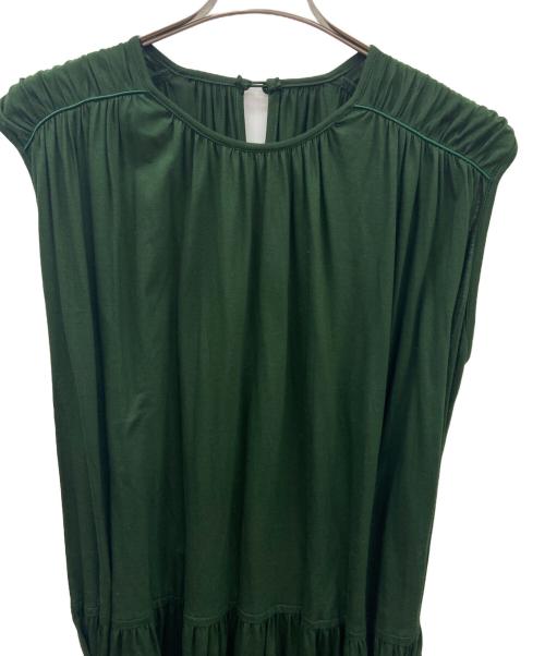 EZUMI（エズミ）EZUMI (エズミ) ノースリーブワンピース グリーン サイズ:Sの古着・服飾アイテム