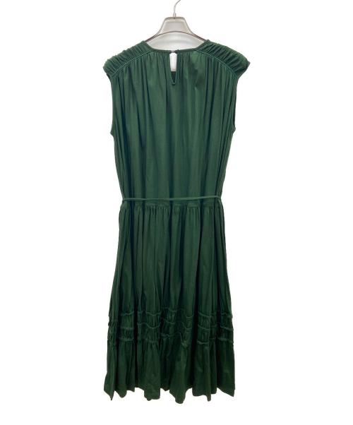 EZUMI（エズミ）EZUMI (エズミ) ノースリーブワンピース グリーン サイズ:Sの古着・服飾アイテム