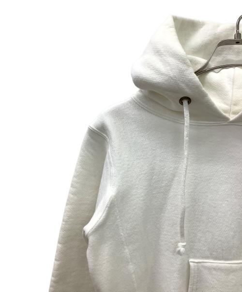 Champion REVERSE WEAVE（チャンピオン リバース ウィーブ）Champion REVERSE WEAVE (チャンピオン リバース ウィーブ) プルオーバーパーカー ホワイト サイズ:Sの古着・服飾アイテム