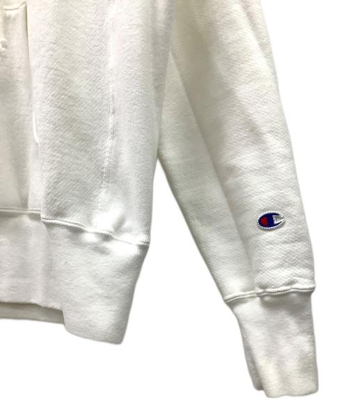 Champion REVERSE WEAVE（チャンピオン リバース ウィーブ）Champion REVERSE WEAVE (チャンピオン リバース ウィーブ) プルオーバーパーカー ホワイト サイズ:Sの古着・服飾アイテム