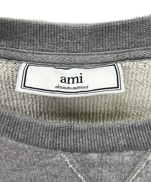 AMI Alexandre Mattiussi（アミアレクサンドルマテュッシ）AMI Alexandre Mattiussi (アミアレクサンドルマテュッシ) ロゴスウェット グレー サイズ:Sの古着・服飾アイテム