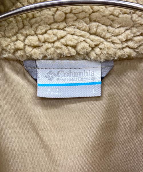 Columbia（コロンビア）Columbia (コロンビア) ボアベスト ベージュ×ネイビー サイズ:Lの古着・服飾アイテム