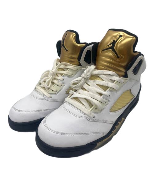 NIKE（ナイキ）NIKE (ナイキ) ハイカットスニーカー ホワイト×ゴールド サイズ:28の古着・服飾アイテム