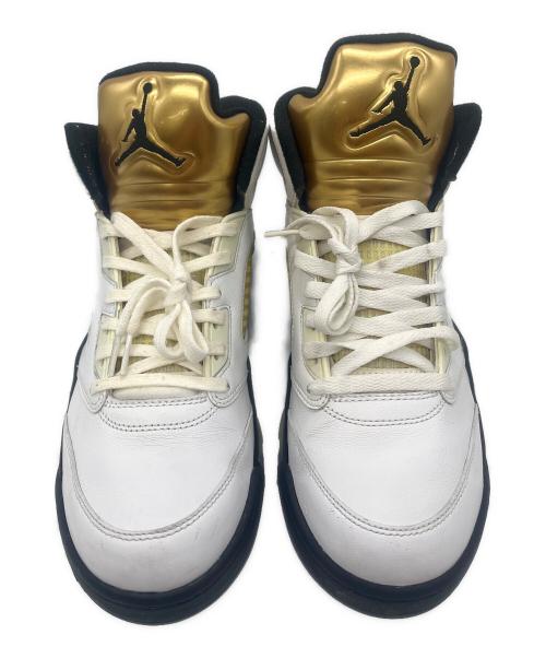 NIKE（ナイキ）NIKE (ナイキ) ハイカットスニーカー ホワイト×ゴールド サイズ:28の古着・服飾アイテム