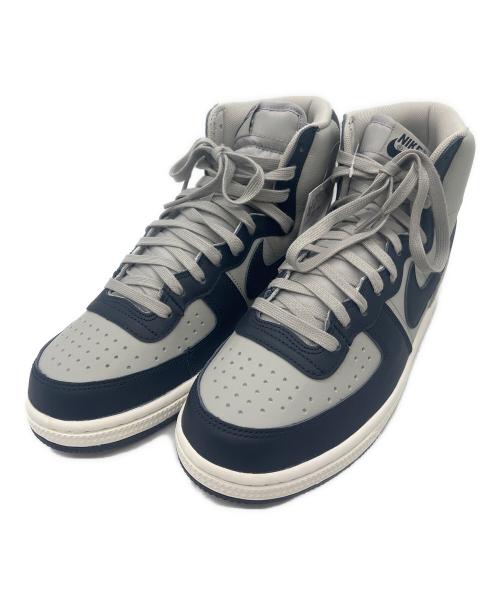 NIKE（ナイキ）NIKE (ナイキ) ハイカットスニーカー グレー×ネイビー サイズ:27.5の古着・服飾アイテム