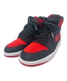 NIKE（ナイキ）の古着「Women's Air Jordan 1 Retro High OG "Satin Bred"」｜ブラック×レッド
