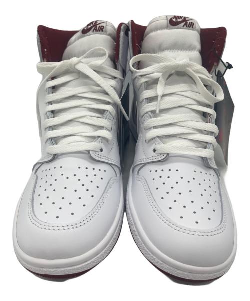 NIKE（ナイキ）NIKE (ナイキ) ハイカットスニーカー ホワイト×ボルドー サイズ:27.5 未使用品の古着・服飾アイテム