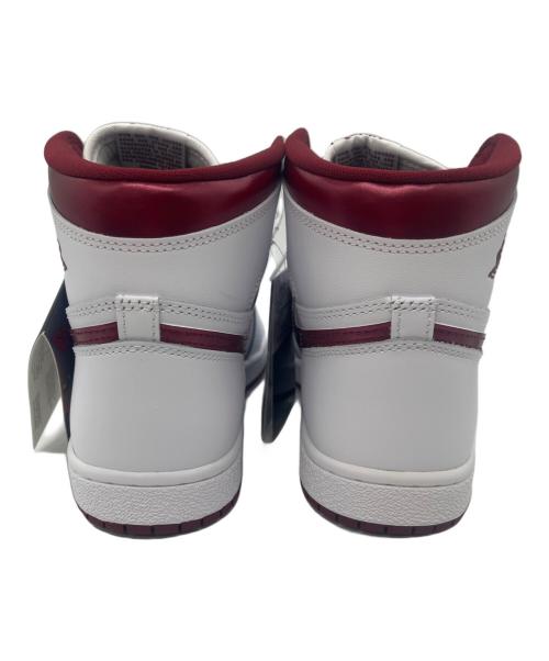 NIKE（ナイキ）NIKE (ナイキ) ハイカットスニーカー ホワイト×ボルドー サイズ:27.5 未使用品の古着・服飾アイテム