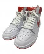 NIKEナイキ）の古着「ハイカットスニーカー」｜ホワイト×オレンジ