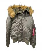 ALPHAアルファ）の古着「N-2Bジャケット」｜グリーン