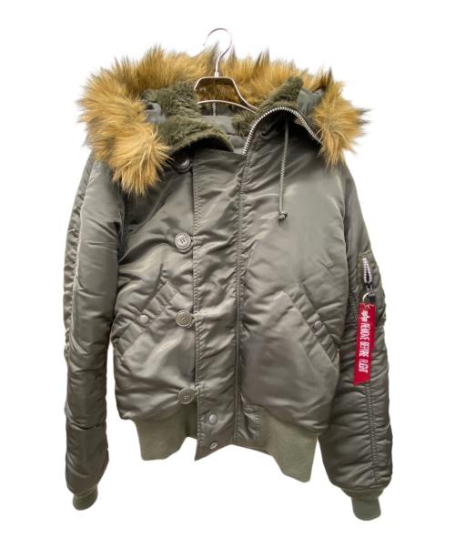 ALPHA（アルファ）ALPHA (アルファ) N-2Bジャケット グリーン サイズ:Mの古着・服飾アイテム