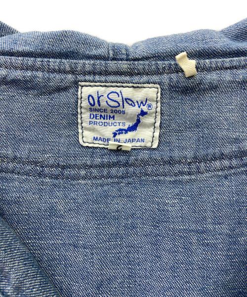 orSlow（オアスロウ）orSlow (オアスロウ) メキシカンパーカー ブルー サイズ:2の古着・服飾アイテム