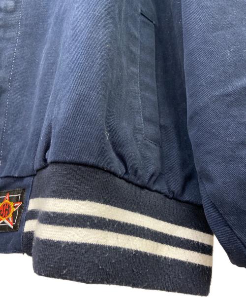 JH Deisign（ジェイエイチデザイン）JH Deisign (ジェイエイチデザイン) スタジャン ネイビー×ホワイト サイズ:4Lの古着・服飾アイテム