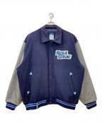 ROCA WEARロカウェア）の古着「スタジャン」｜ネイビー×グレー