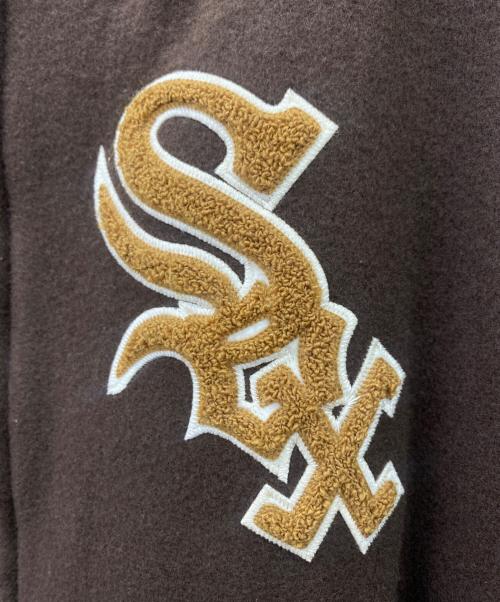 Cooperstown（クーパーズタウン）Cooperstown (クーパーズタウン) mitchell and ness スタジャン ブラウン×ベージュ サイズ:3XLの古着・服飾アイテム