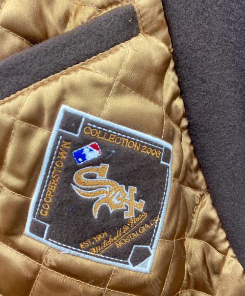 Cooperstown（クーパーズタウン）Cooperstown (クーパーズタウン) mitchell and ness スタジャン ブラウン×ベージュ サイズ:3XLの古着・服飾アイテム