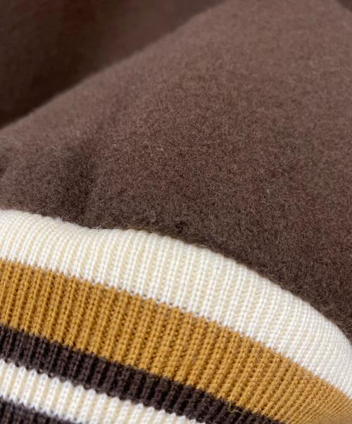 Cooperstown（クーパーズタウン）Cooperstown (クーパーズタウン) mitchell and ness スタジャン ブラウン×ベージュ サイズ:3XLの古着・服飾アイテム