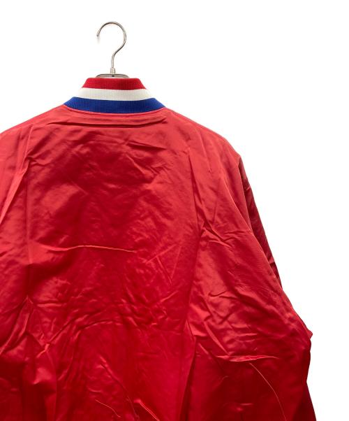 HARDWOOD CLASSICS（ハードウッドクラシック）HARDWOOD CLASSICS (ハードウッドクラシック) NBA (エヌビーエー) NBAスタジャン レッド×ホワイト サイズ:不明（実寸サイズ参照）の古着・服飾アイテム