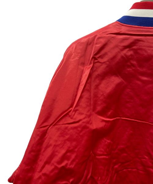 HARDWOOD CLASSICS（ハードウッドクラシック）HARDWOOD CLASSICS (ハードウッドクラシック) NBA (エヌビーエー) NBAスタジャン レッド×ホワイト サイズ:不明（実寸サイズ参照）の古着・服飾アイテム