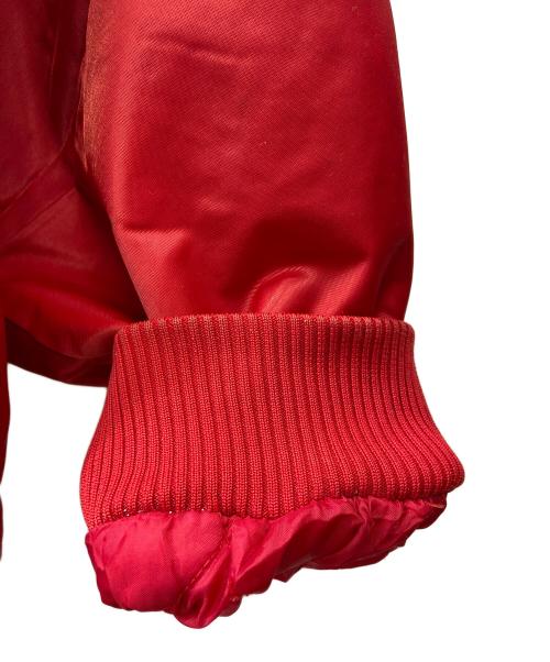 HARDWOOD CLASSICS（ハードウッドクラシック）HARDWOOD CLASSICS (ハードウッドクラシック) NBA (エヌビーエー) NBAスタジャン レッド×ホワイト サイズ:不明（実寸サイズ参照）の古着・服飾アイテム