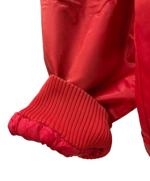 HARDWOOD CLASSICS（ハードウッドクラシック）HARDWOOD CLASSICS (ハードウッドクラシック) NBA (エヌビーエー) NBAスタジャン レッド×ホワイト サイズ:不明（実寸サイズ参照）の古着・服飾アイテム