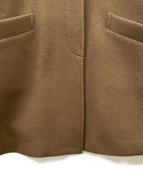 FRAMeWORK（フレームワーク）FRAMeWORK (フレームワーク) ラムウールMIXコート ブラウン サイズ:38の古着・服飾アイテム