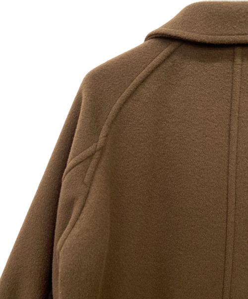 FRAMeWORK（フレームワーク）FRAMeWORK (フレームワーク) ラムウールMIXコート ブラウン サイズ:38の古着・服飾アイテム