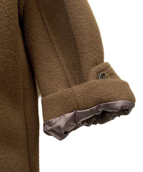 FRAMeWORK（フレームワーク）FRAMeWORK (フレームワーク) ラムウールMIXコート ブラウン サイズ:38の古着・服飾アイテム