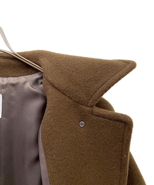 FRAMeWORK（フレームワーク）FRAMeWORK (フレームワーク) ラムウールMIXコート ブラウン サイズ:38の古着・服飾アイテム