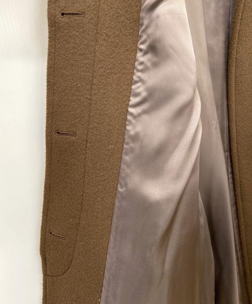 FRAMeWORK（フレームワーク）FRAMeWORK (フレームワーク) ラムウールMIXコート ブラウン サイズ:38の古着・服飾アイテム