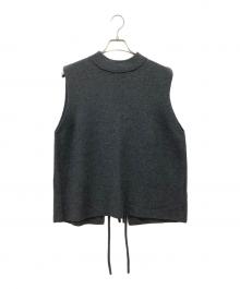 kurashi&trips publishing（クラシアンドトリップス パブリッシング）の古着「バックリボンニットベスト」｜グレー