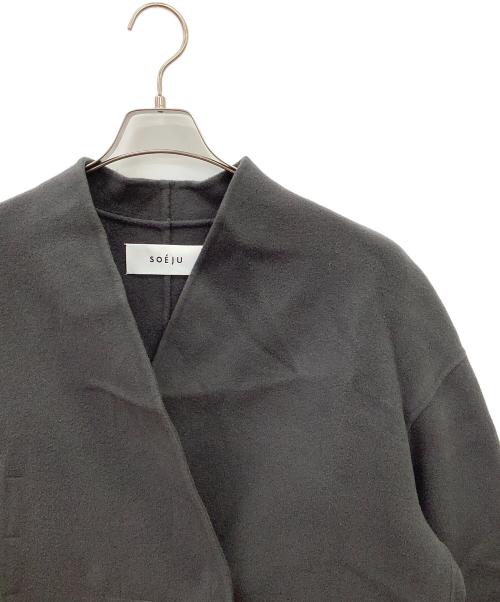 SOEJU（ソージュ）SOEJU (ソージュ) ウールリバーローブコート グレー サイズ:FREEの古着・服飾アイテム
