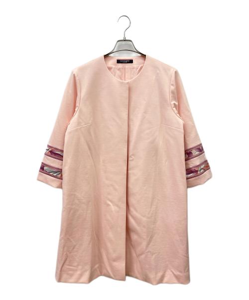 LEONARD（レオナール）LEONARD (レオナール) スプリングコート ピンク サイズ:44の古着・服飾アイテム