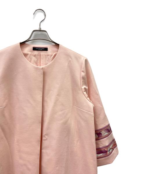LEONARD（レオナール）LEONARD (レオナール) スプリングコート ピンク サイズ:44の古着・服飾アイテム