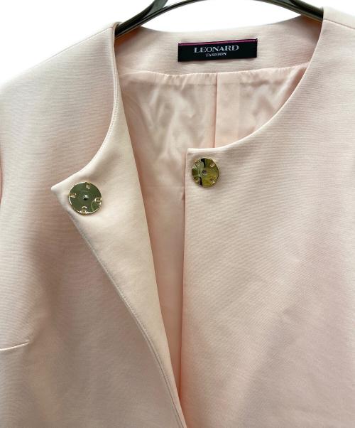 LEONARD（レオナール）LEONARD (レオナール) スプリングコート ピンク サイズ:44の古着・服飾アイテム