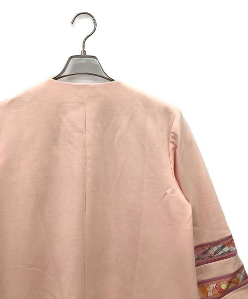 LEONARD（レオナール）LEONARD (レオナール) スプリングコート ピンク サイズ:40の古着・服飾アイテム