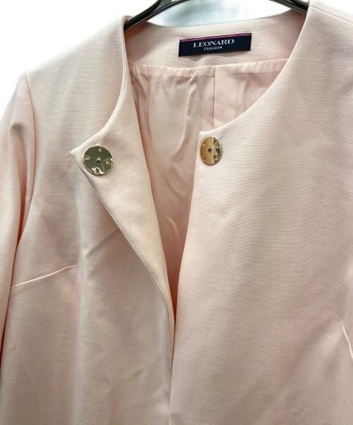 LEONARD（レオナール）LEONARD (レオナール) スプリングコート ピンク サイズ:38の古着・服飾アイテム