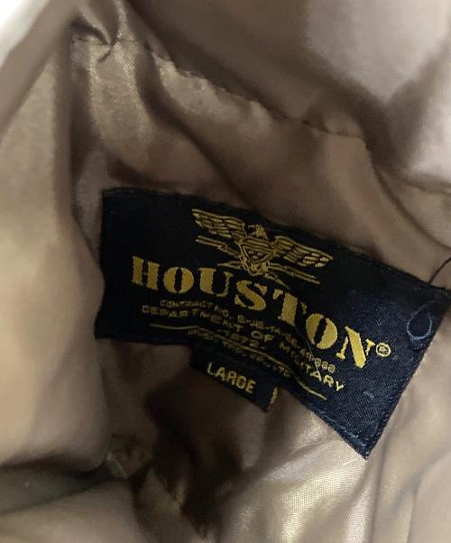 HOUSTON（ヒューストン）HOUSTON (ヒューストン) N-1ダウンジャケット オリーブ サイズ:Lの古着・服飾アイテム