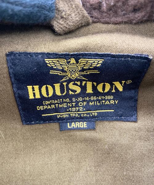 HOUSTON（ヒューストン）HOUSTON (ヒューストン) N-1ダウンジャケット オリーブ サイズ:Lの古着・服飾アイテム