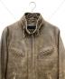 LINGOO LEATHERS (lingoo leathers) シングルライダースジャケット ブラウン サイズ:LL：9000円