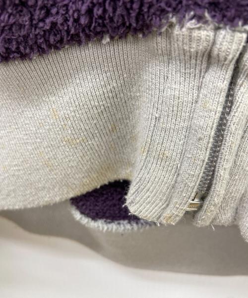 Hysteric Glamour（ヒステリックグラマー）Hysteric Glamour (ヒステリックグラマー) ジップパーカー パープル×グレー サイズ:Sの古着・服飾アイテム